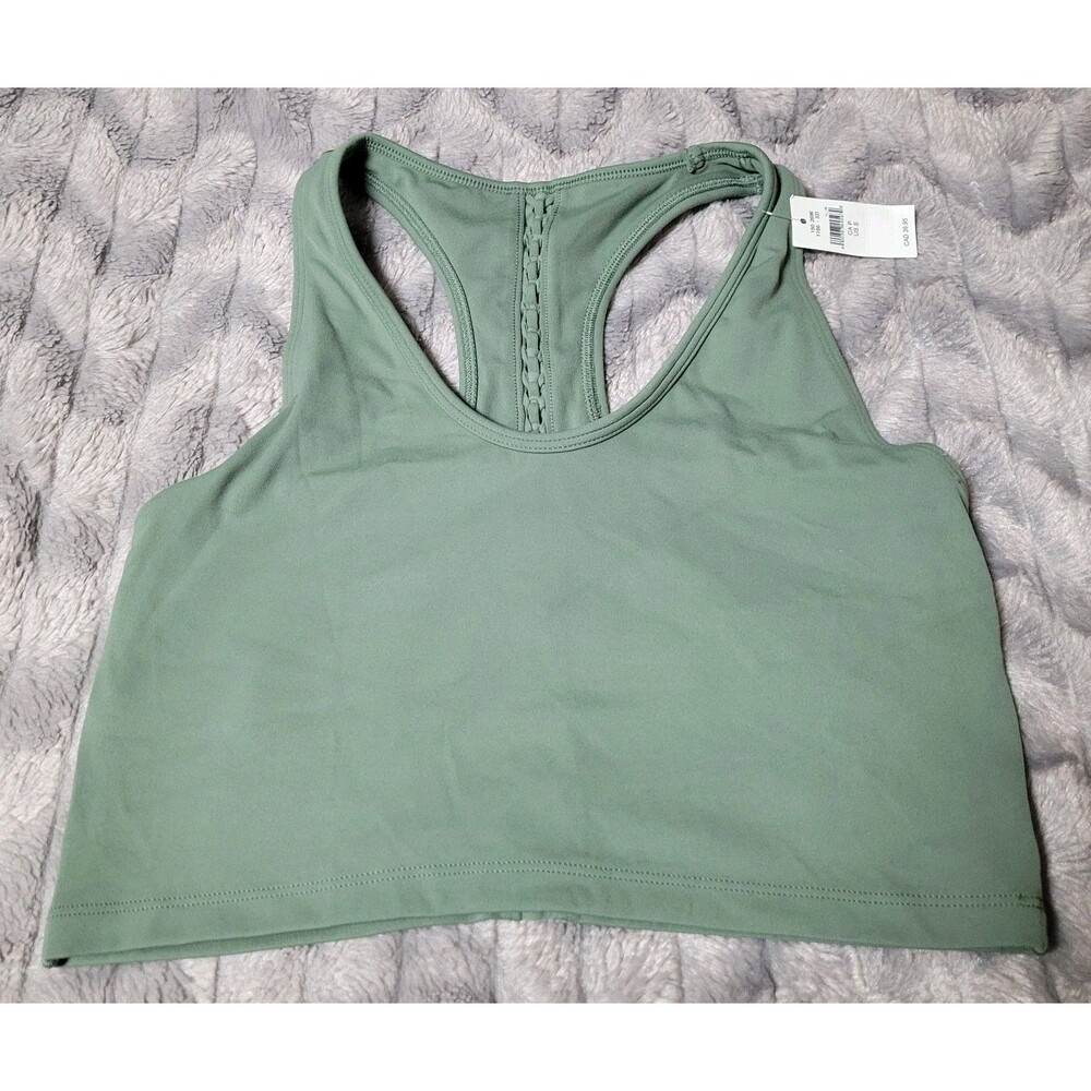 Aerie Offline Womens S Green Racer Back Lined Sports Style Bra NWT